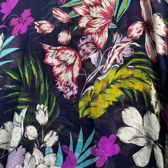 Kona Sol Floral Tropical 🌴 Swim Coverup - Picture 5 of 6
